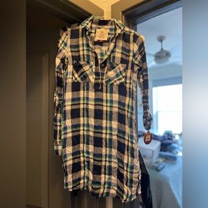 Brand new Sonoma plaid Shirt-dress